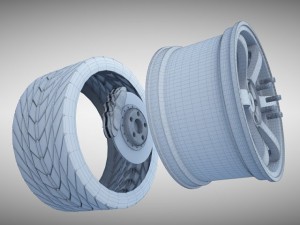 volk racing wheel Modello 3D