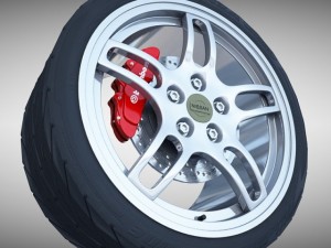 nissan gtr r33 wheel 3D Model