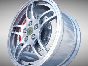 nissan gtr r33 wheel 3D 模型