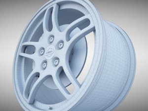 nissan gtr r33 wheel 3D 模型