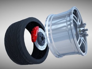 nissan gtr r33 wheel 3D 模型