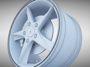audi r8 spyder wheel 3D 모델