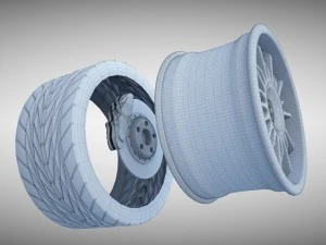 volante de corrida luma Modelo 3D