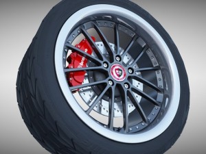 rm racing sports wheel 3D Model