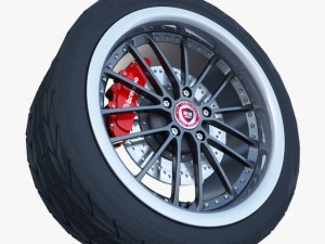 rm racing sports wheel 3D Model
