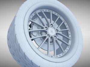 rm racing sports wheel 3D Model