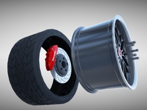 rm racing sports wheel 3D Model