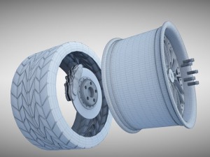 rm racing sports wheel 3D Model