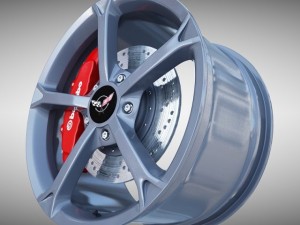 Corvette grand sport wheel Model 3D