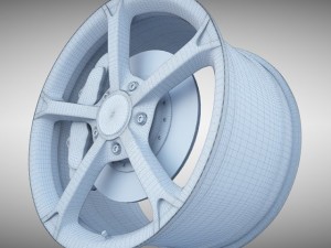 Corvette grand sport wheel Model 3D