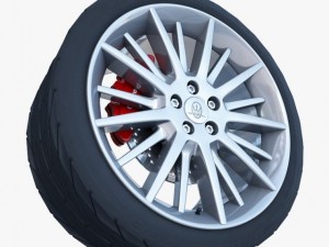 maserati quattroporte gt s wheel Modelo 3D