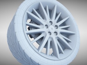 maserati quattroporte gt s wheel Modelo 3D