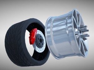 maserati quattroporte gt s wheel Modelo 3D