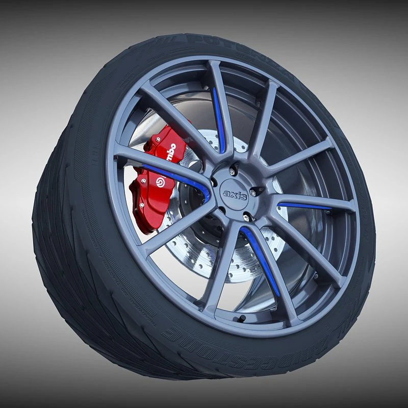 axis sport wheel 3D Model .c4d .max .obj .3ds .fbx .stl .blend 