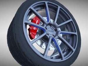 axis sport wheel 3D Model