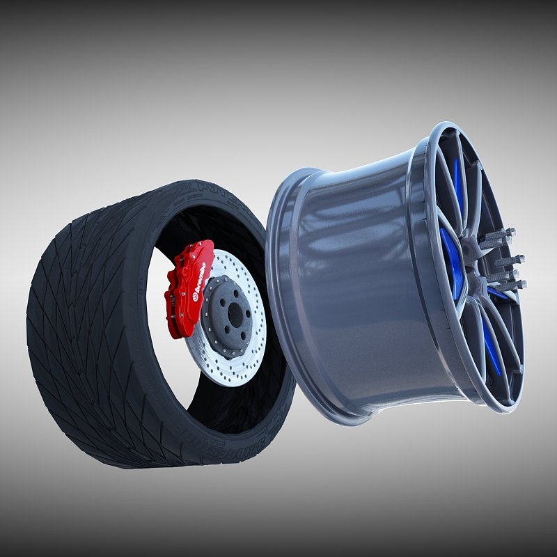 Sport wheels. Ilon Wheel 3d model.