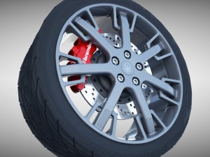 maserati granturismo s wheel 3D Model