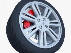 honda alloy wheel 3D Model