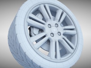 honda alloy wheel 3D Model