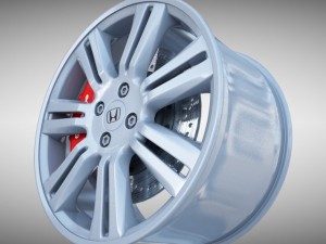 honda alloy wheel 3D Model
