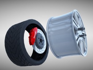 honda alloy wheel 3D Model