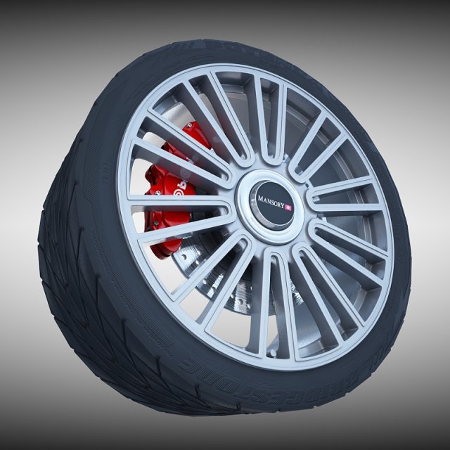 mansory wheel Modelo 3D .c4d .max .obj .3ds .fbx .stl .blend 