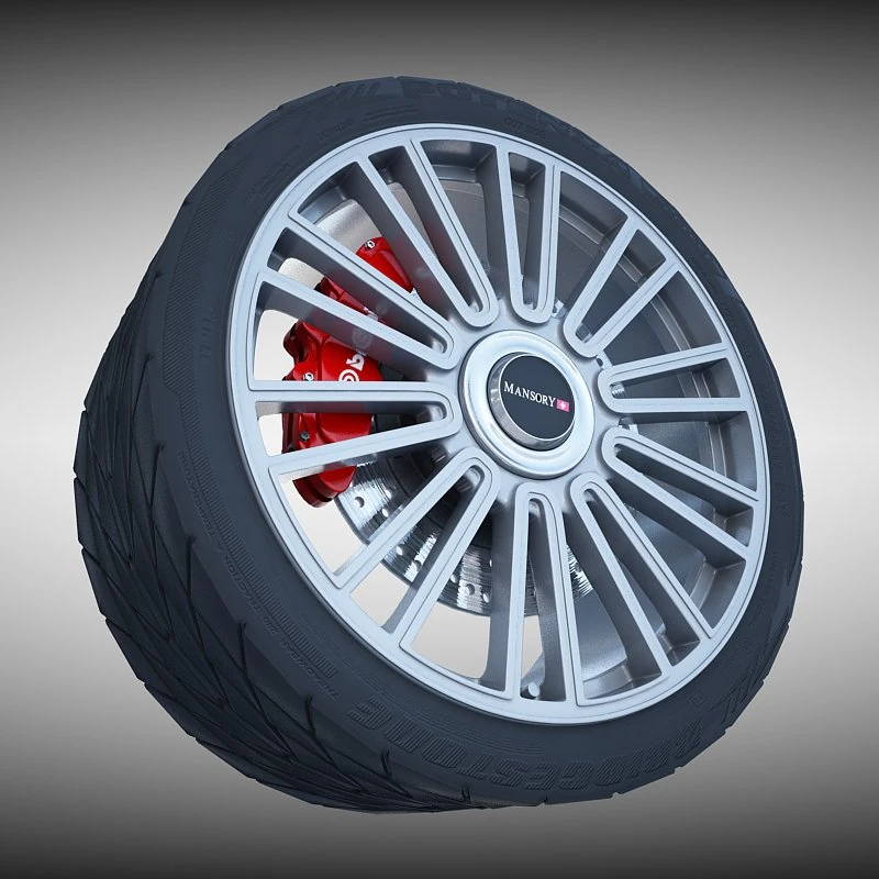 mansory wheel 3D Model .c4d .max .obj .3ds .fbx .stl .blend 