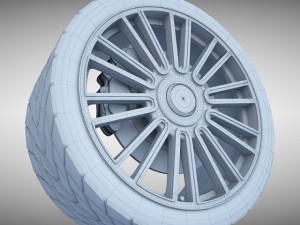 mansory wheel Modelo 3D