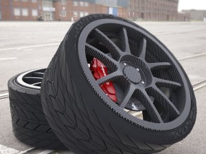 weds sport carbon wheel 3D Model