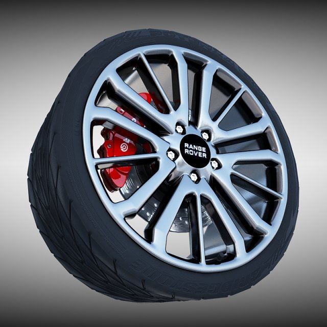 range rover sport wheel 3D मॉडल .c4d .max .obj .3ds .fbx .stl .blend 