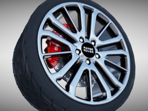 range rover sport wheel 3D Model