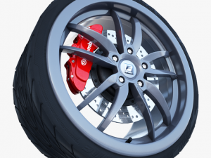 fsport wheel Model 3D
