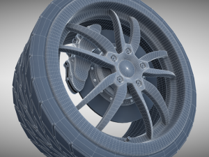 fsport wheel Model 3D