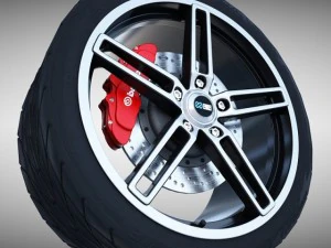 roda enkei razr Modelo 3D