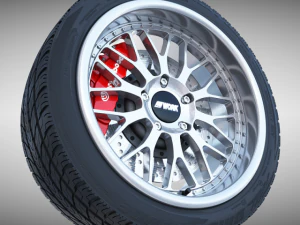 roda porsche Modelo 3D