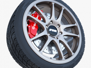 work crag st5 wheel 3D Model