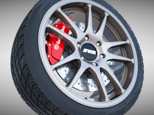 work crag st5 wheel 3D Model
