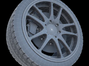 work crag st5 wheel 3D Model