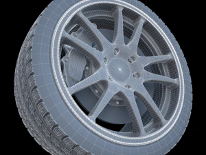 work crag st5 wheel 3D Model
