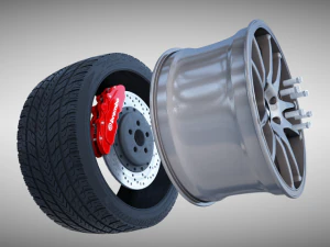 work crag st5 wheel 3D Model