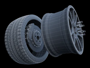 work crag st5 wheel 3D Model