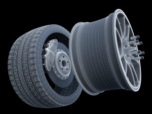 work crag st5 wheel 3D Model