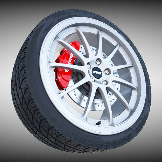 work emotion 11r wheel 3Dモデル .c4d .max .obj .3ds .fbx .stl .blend 