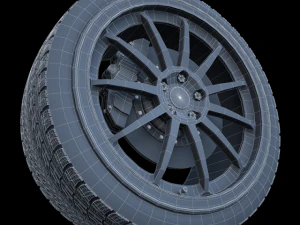 trabalhar emo&ccedil;&atilde;o roda 11r Modelo 3D