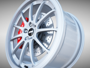 work emotion 11r wheel 3Dモデル