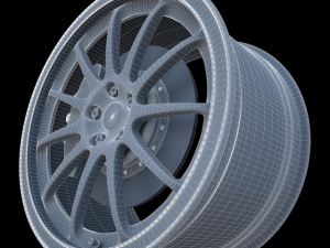 work emotion 11r wheel 3Dモデル