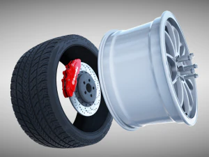 trabalhar emo&ccedil;&atilde;o roda 11r Modelo 3D