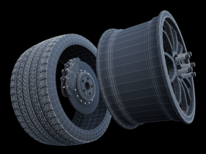 work emotion 11r wheel 3Dモデル