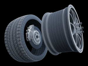 work emotion 11r wheel 3Dモデル