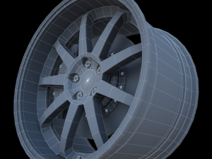 work emotion xd9 wheel 3D Model